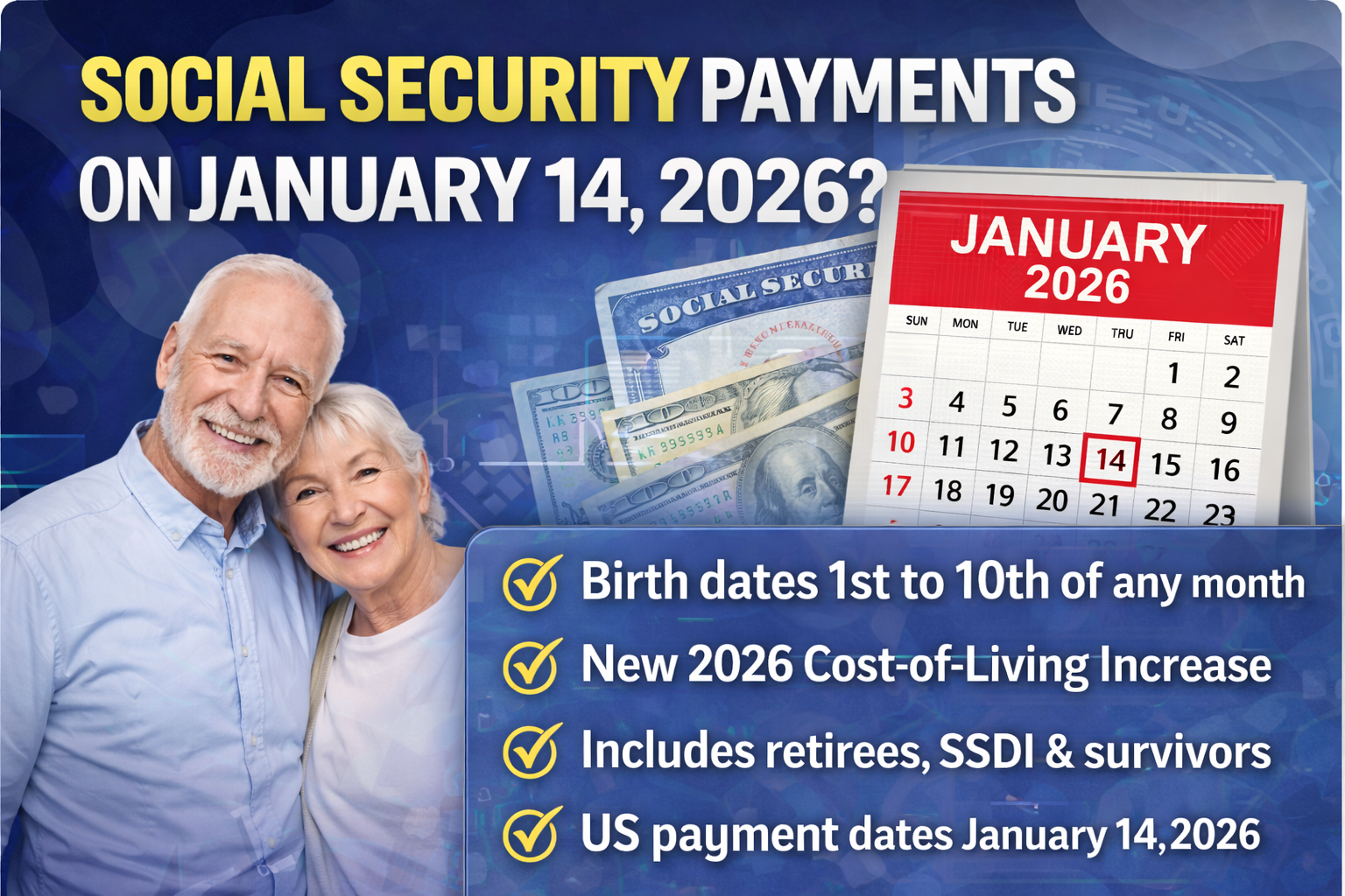 Who Gets Social Security Payments on January 14, 2026? Check If You’re on the List