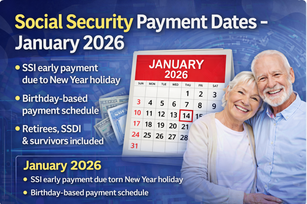Social Security Payment Schedule for January 2026 — Who Gets Paid and When