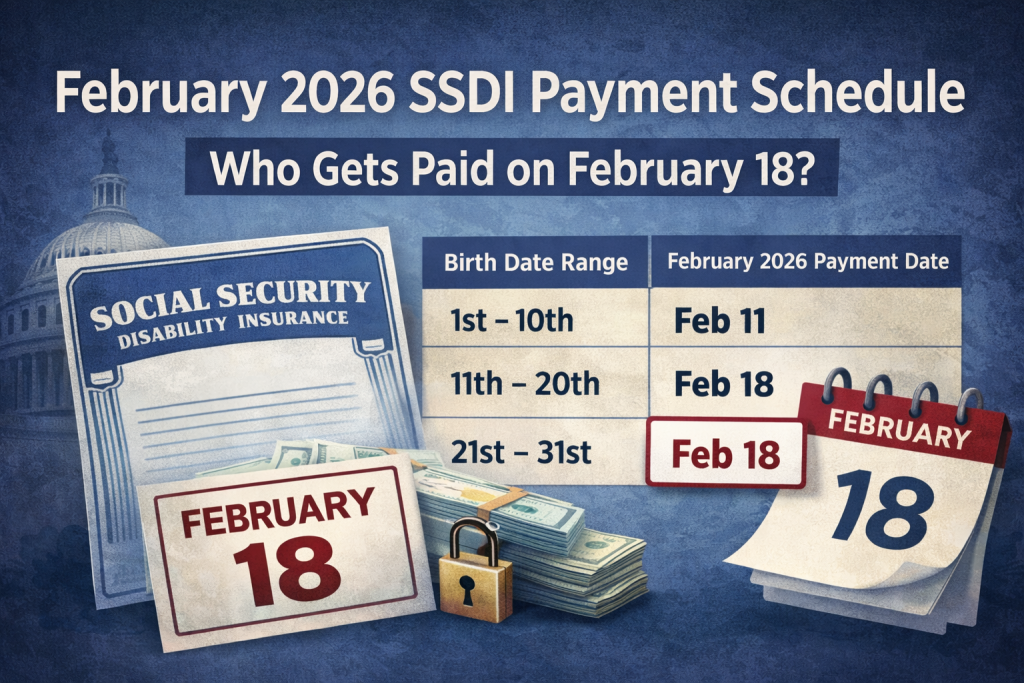 February 2026 SSDI Payment Schedule Who Gets Paid on February 18